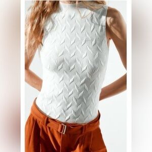 NWOT Zara textured tank top